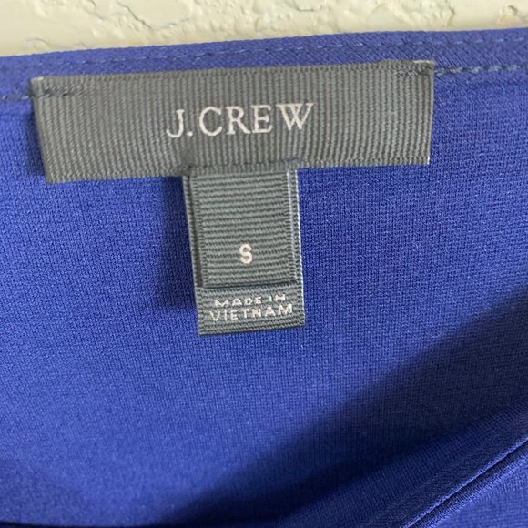 J. Crew Navy Drapey Tie Waist Knit Dress S - Picture 4 of 7